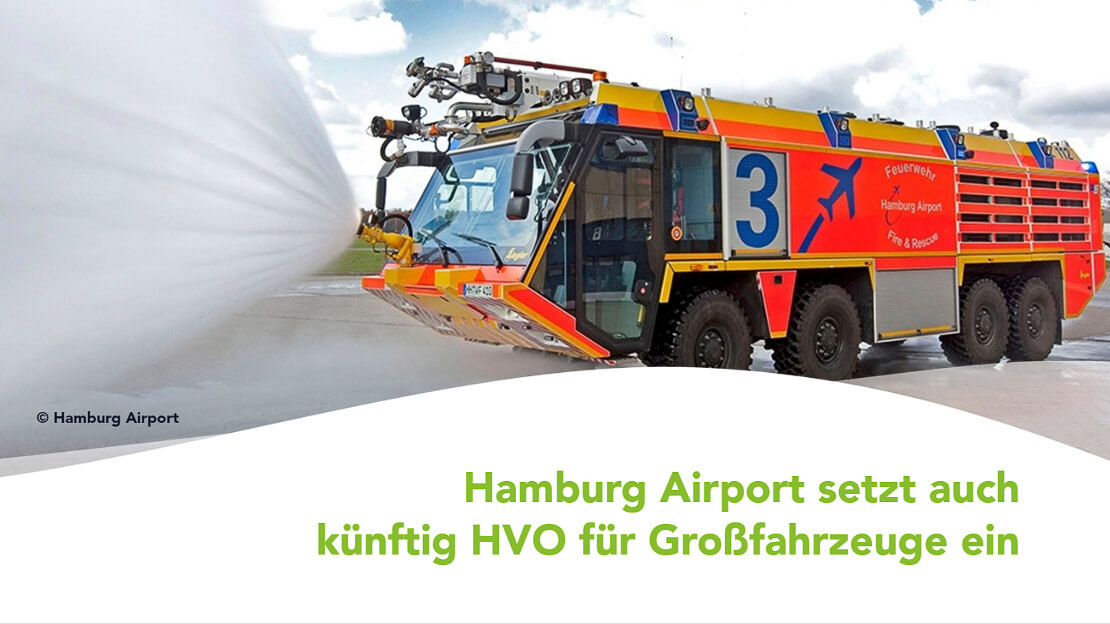 Hamburg Airport setzt auch künftig HVO für Großfahrzeuge ein